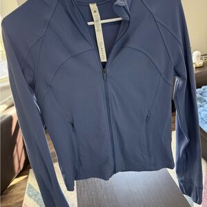 Blue lululemon nulu cropped define jacket